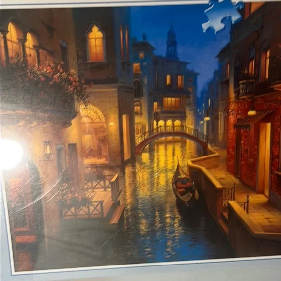 Ravensburger Canal Scene Puzzle - 1500 Pieces - Warm Hues - Picture 2 of 5